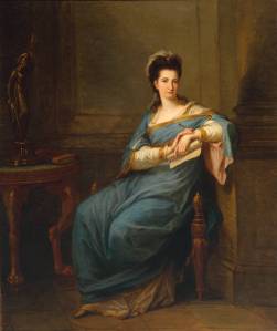 Portrait of a Lady circa 1775 by Angelica Kauffmann 1741-1807