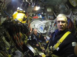 A pair of North Sea saturation divers